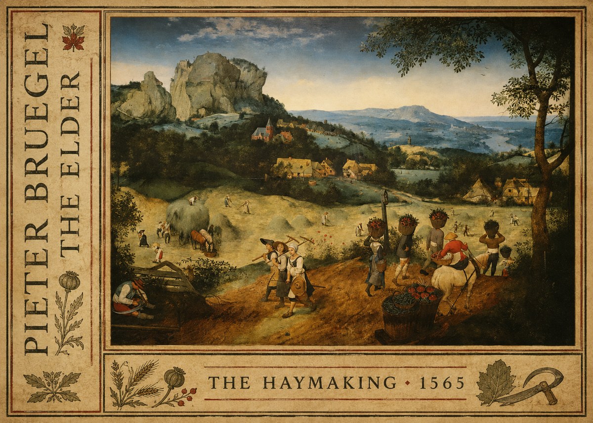 Pieter Bruegel The Haymaking No2 - Juliste