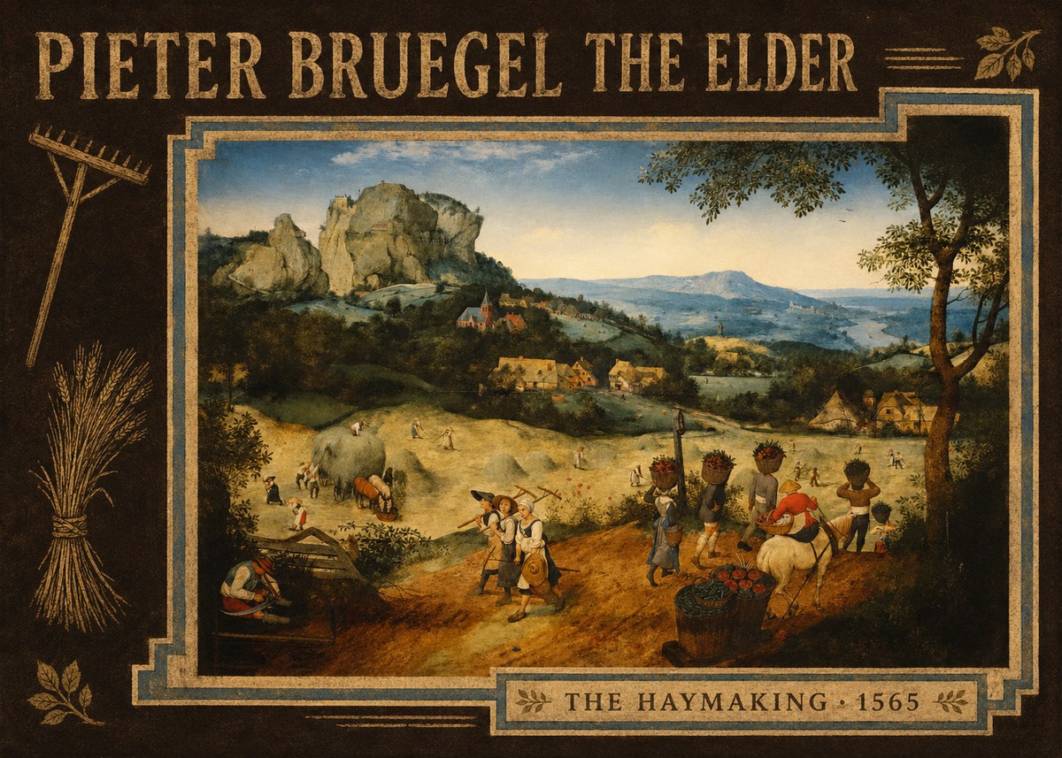 Pieter Bruegel The Haymaking No3 - Juliste