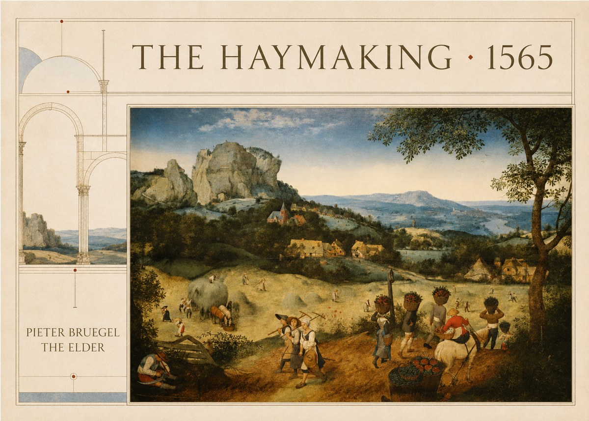 Pieter Bruegel The Haymaking No4 - Juliste