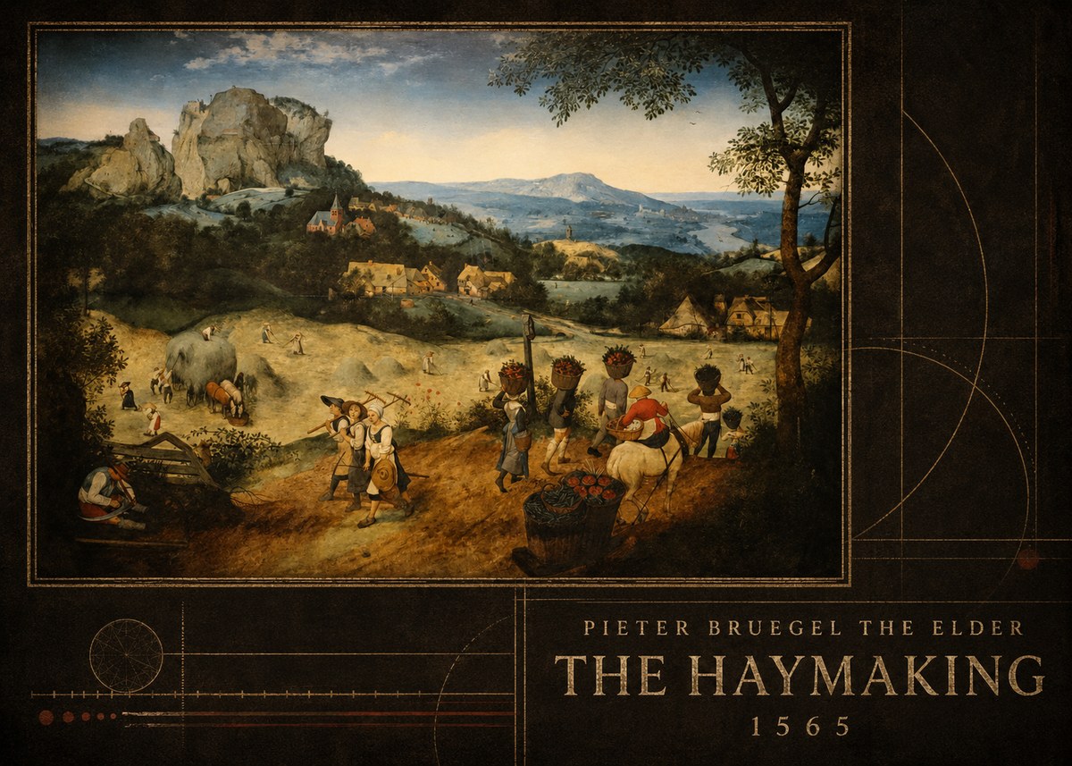 Pieter Bruegel The Haymaking No5 - Juliste