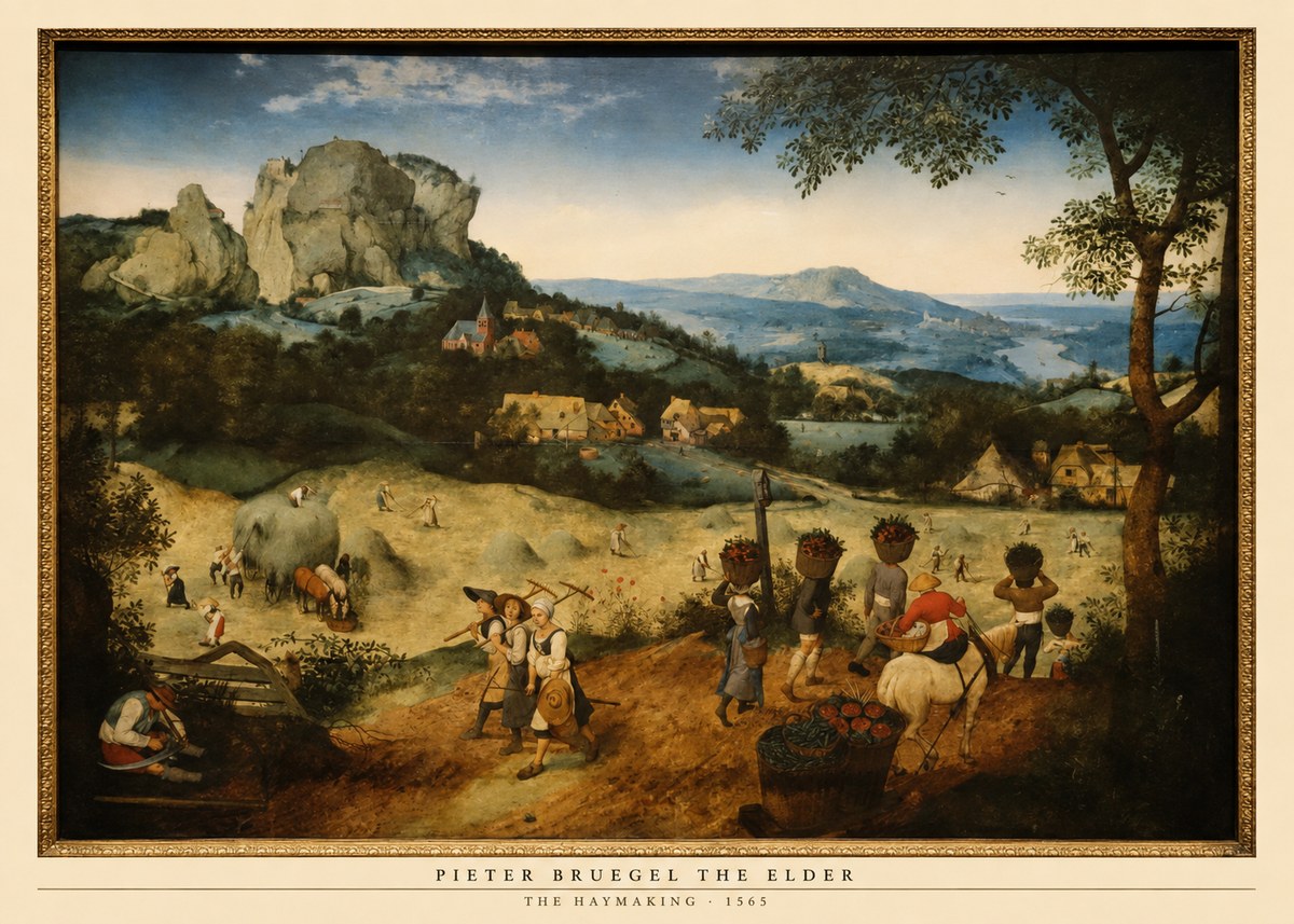 Pieter Bruegel The Haymaking No6 - Juliste