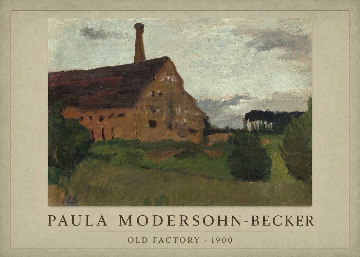 Paula Modersohn-Becker Old Factory No1 - Juliste