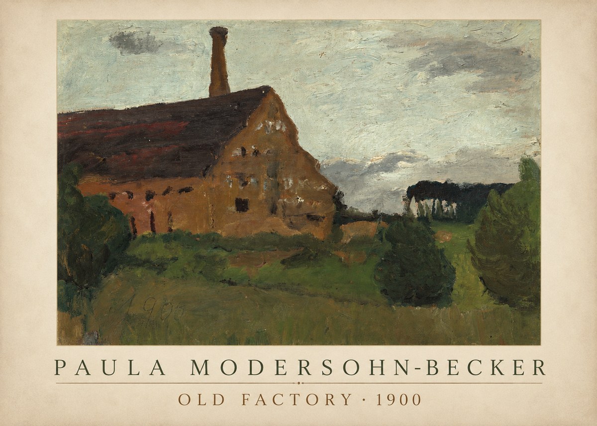 Paula Modersohn-Becker Old Factory No4 - Juliste