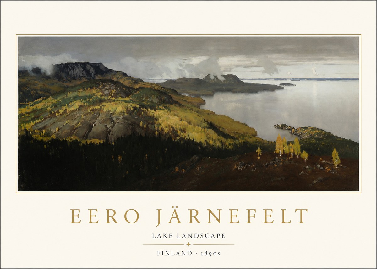 Eero Järnefelt Lake Landscape No1 - Juliste