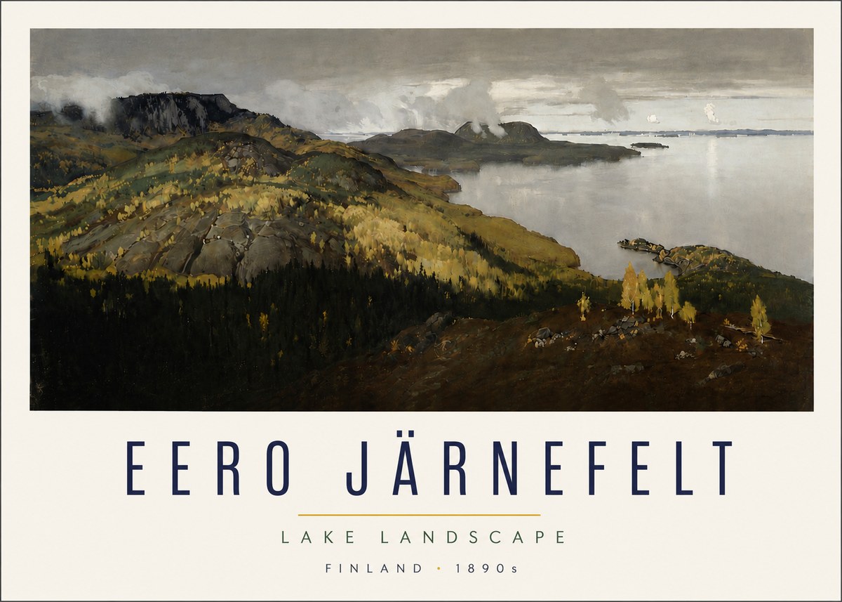 Eero Järnefelt Lake Landscape No4 - Juliste