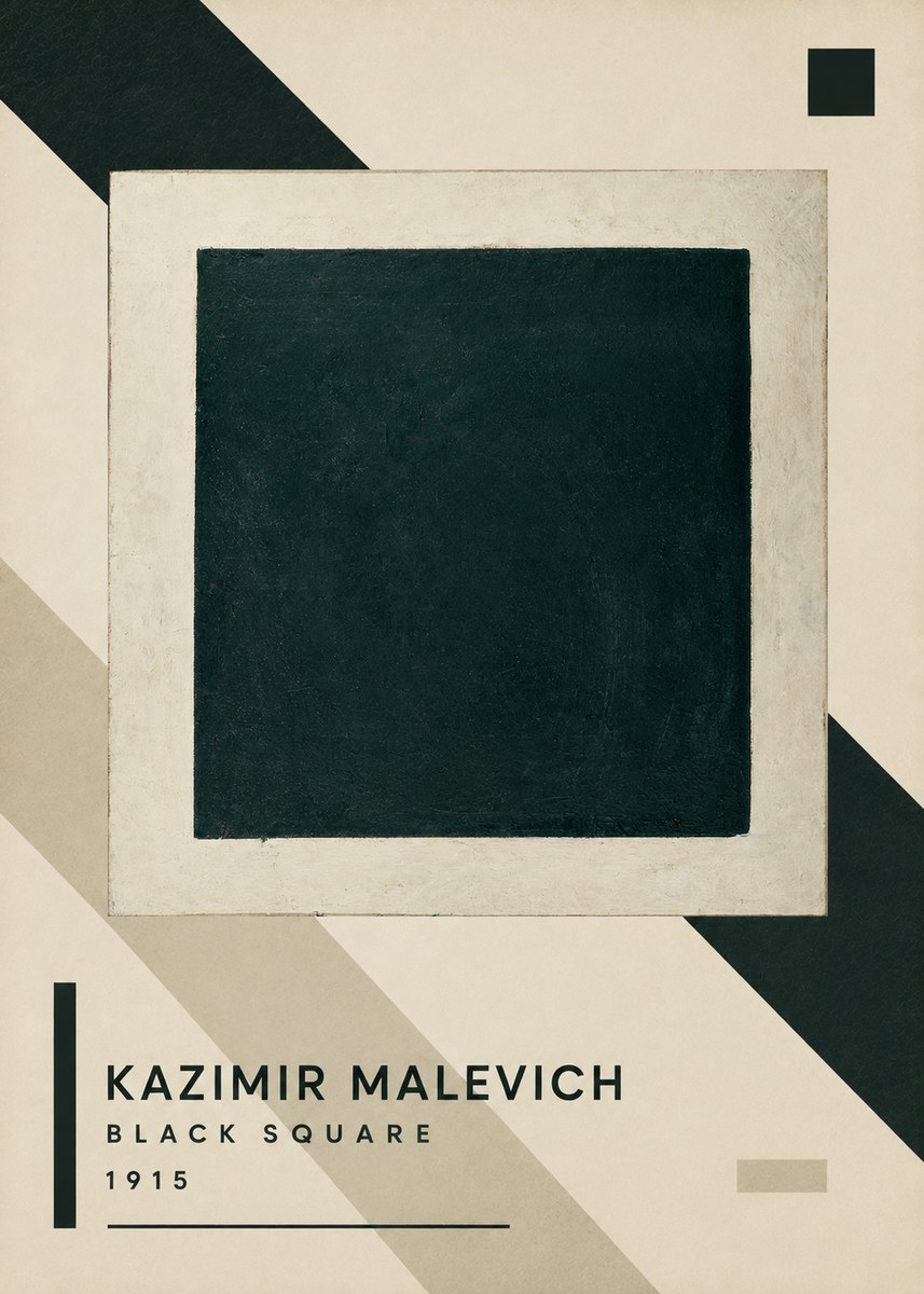 Kazimir Malevich Black Square No3 - Juliste