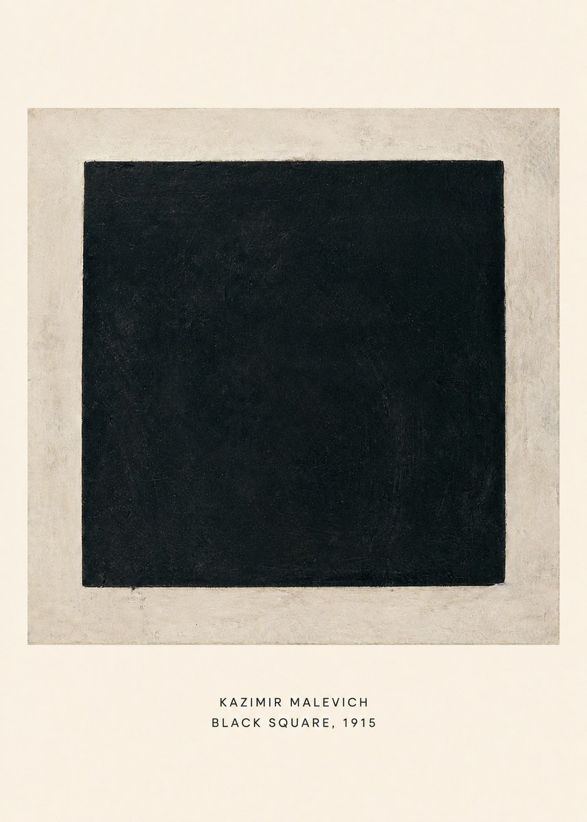 Kazimir Malevich Black Square No6 - Juliste
