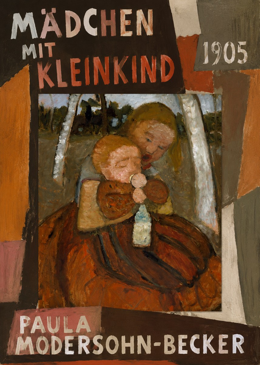 Paula Modersohn-Becker Mädchen Mit Kleinkind I No2 - Juliste