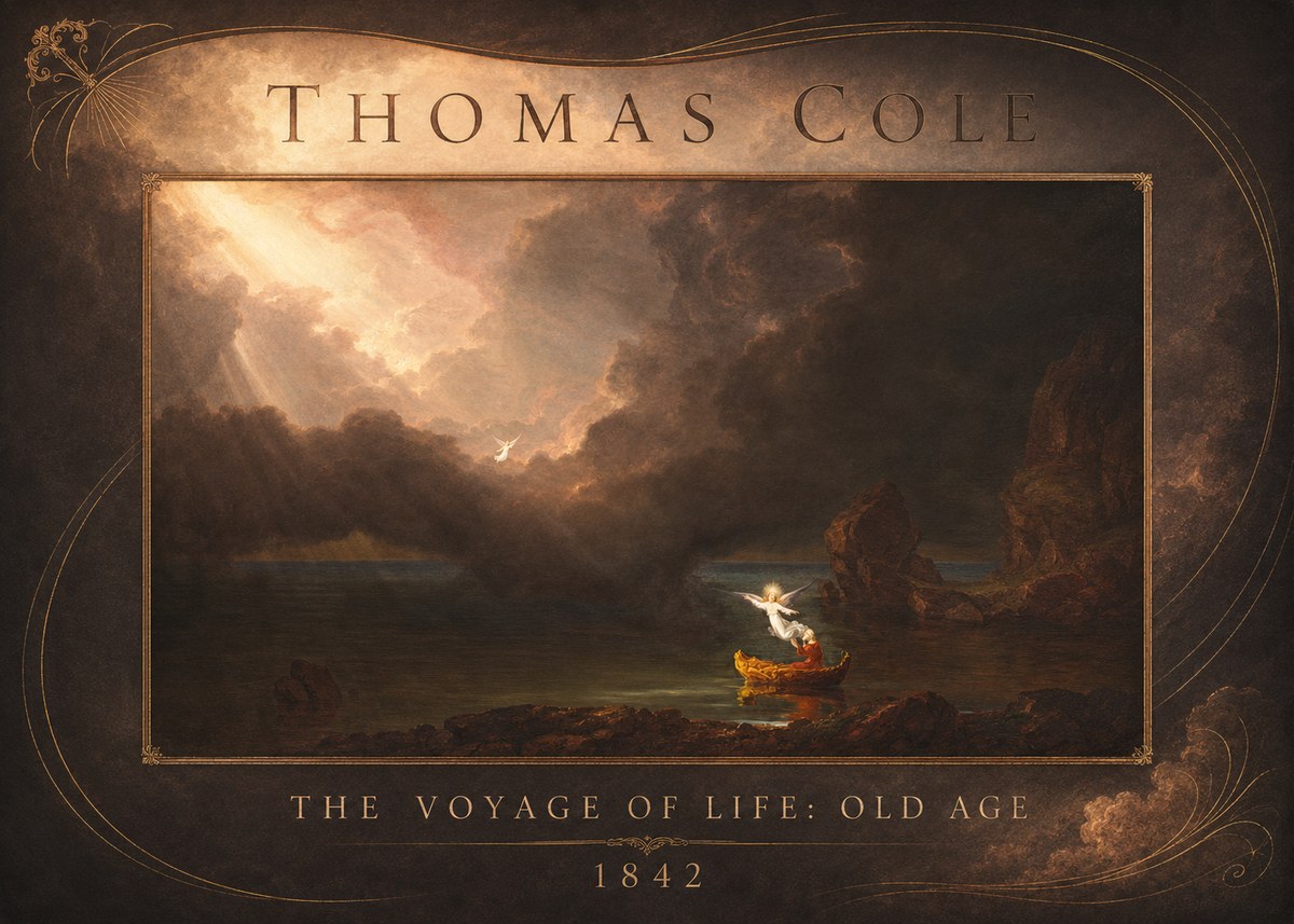 Thomas Cole The Voyage of Life: Old Age II No2 - Juliste
