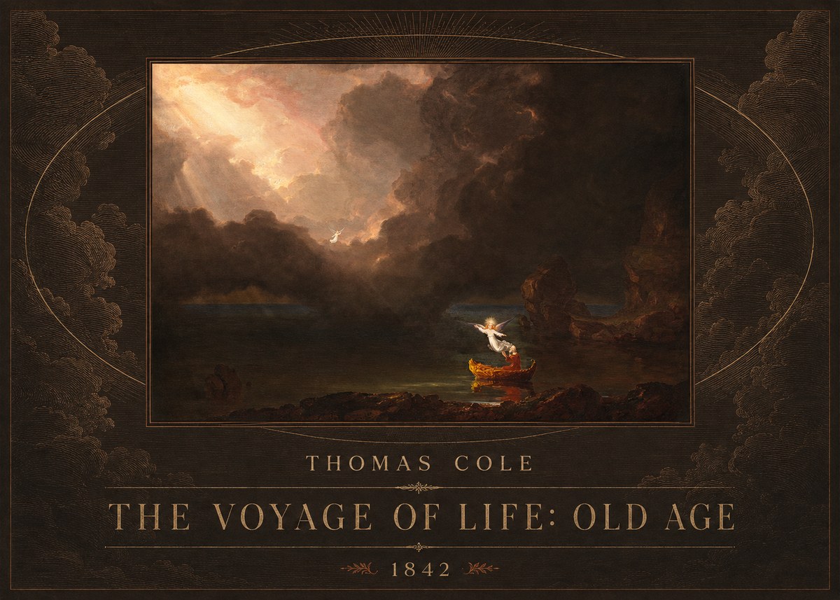 Thomas Cole The Voyage of Life: Old Age II No4 - Juliste