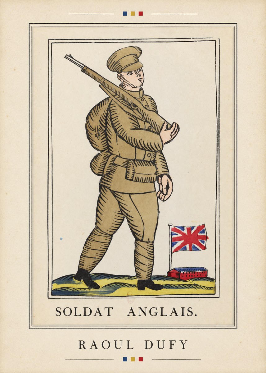 Raoul Dufy Soldat Anglais. No4 - Juliste