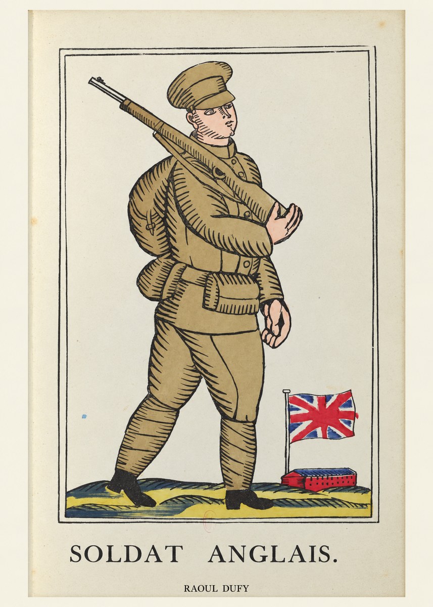 Raoul Dufy Soldat Anglais. No6 - Juliste
