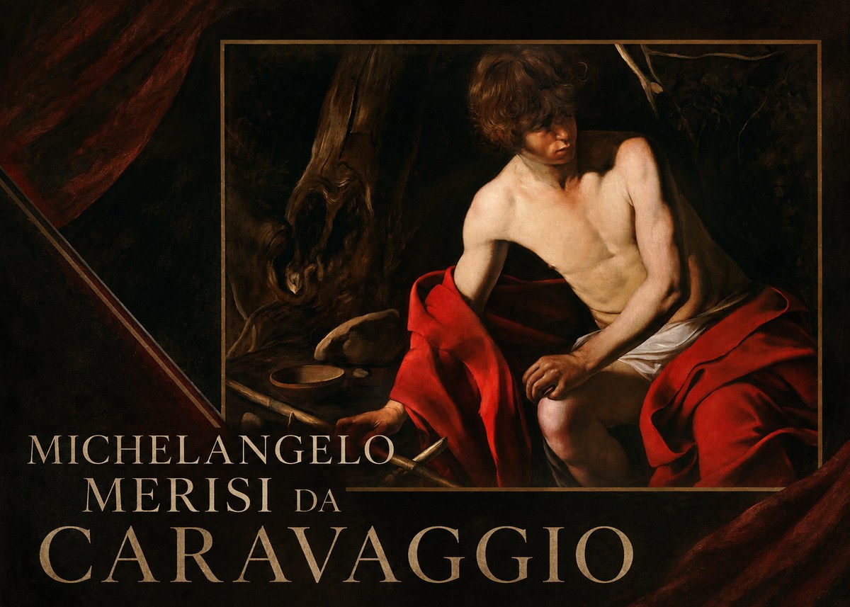 Michelangelo Merisi da Caravaggio John the Baptist (Youth with a Ram) No2 - Juliste