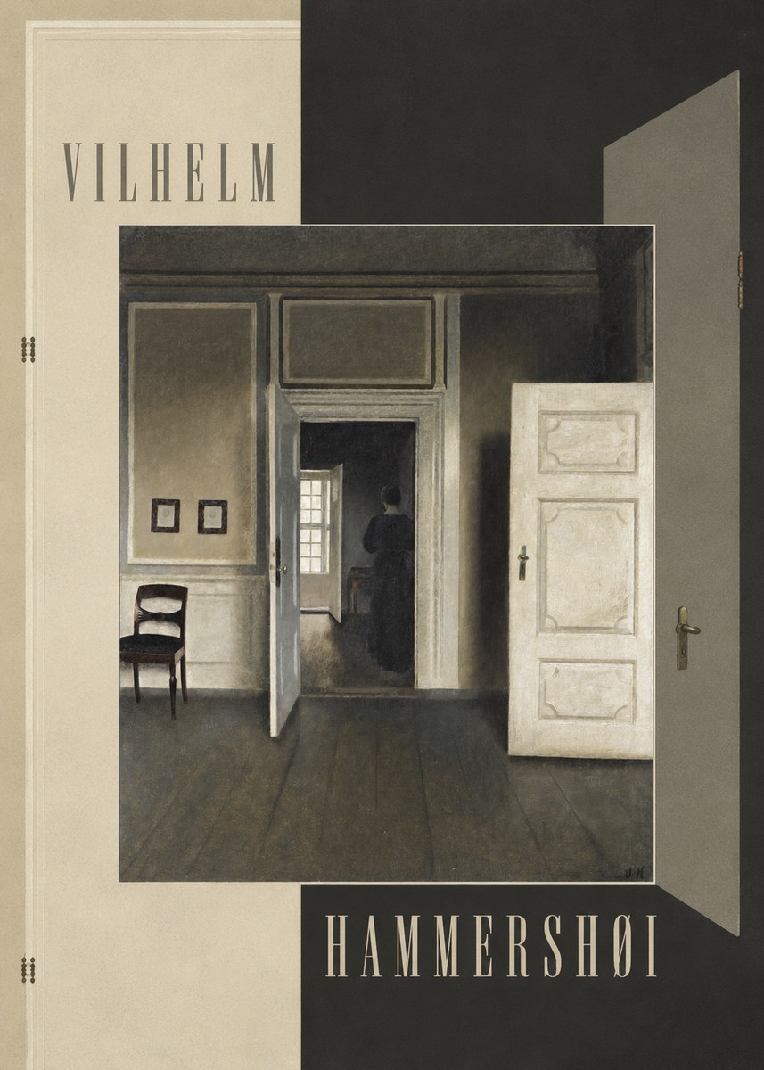 Vilhelm Hammershøi Interior, Strandgade 30 I No6 - Juliste