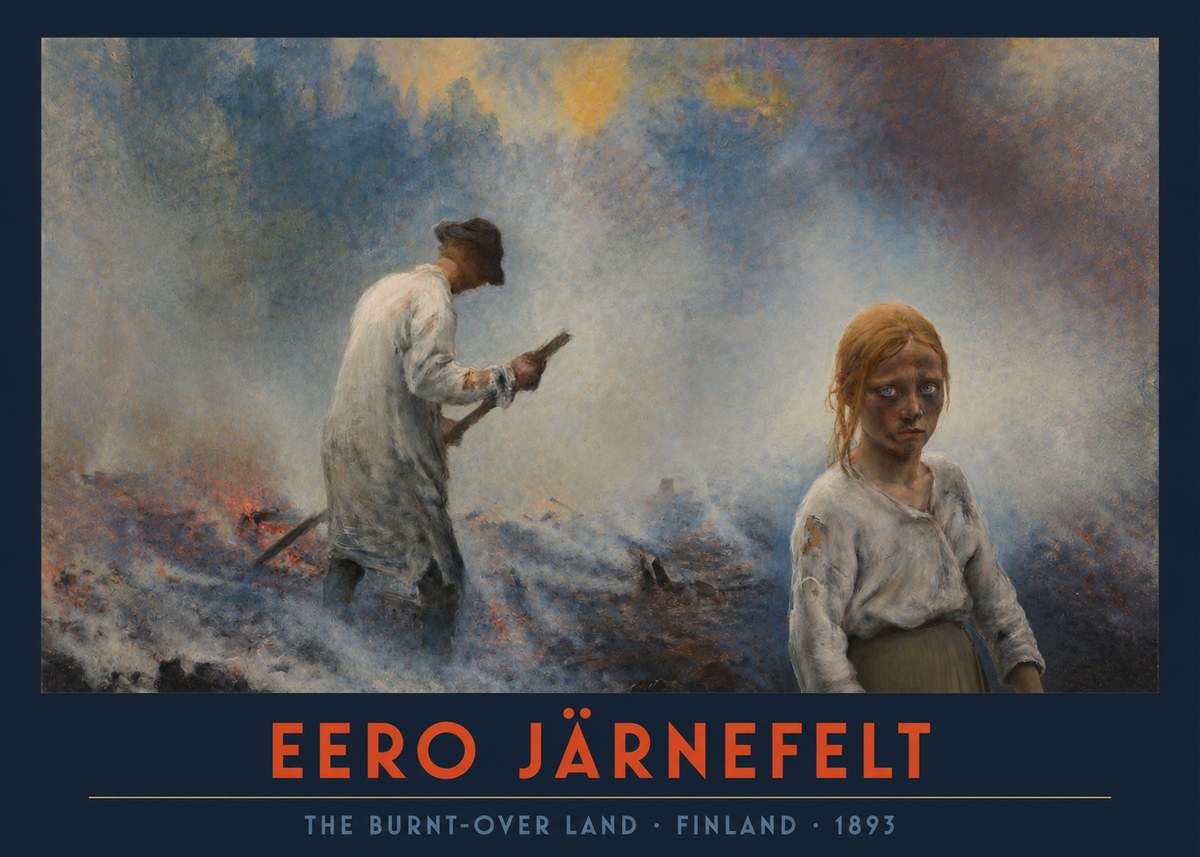 Eero Järnefelt The Burnt-over Land No2 - Juliste