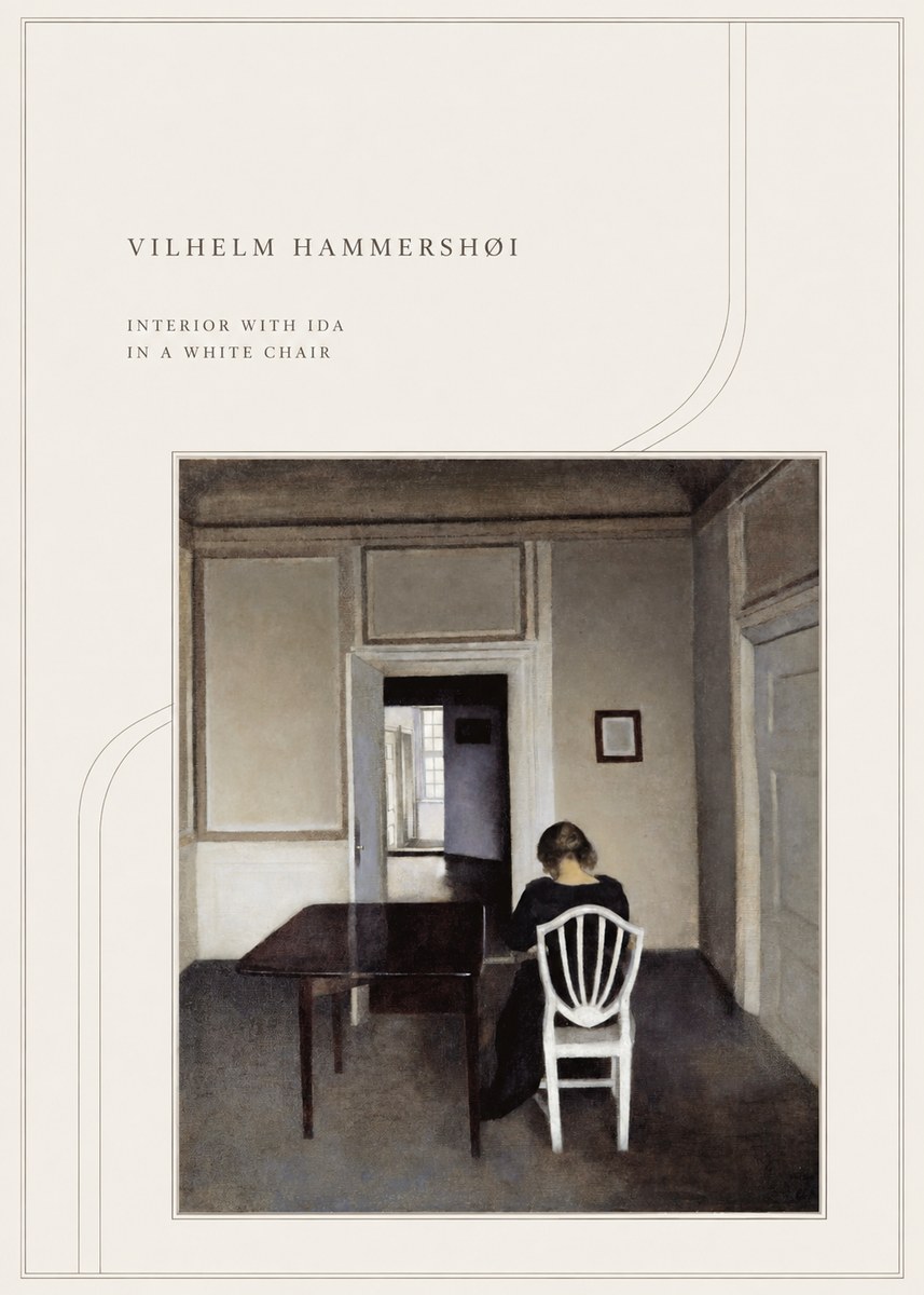 Vilhelm Hammershøi Interior with Ida in a White Chair No4 - Juliste