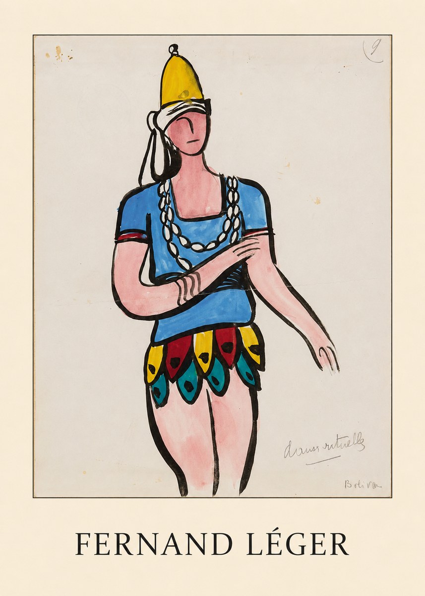 Fernand Léger Danse Rituelle No5 - Juliste