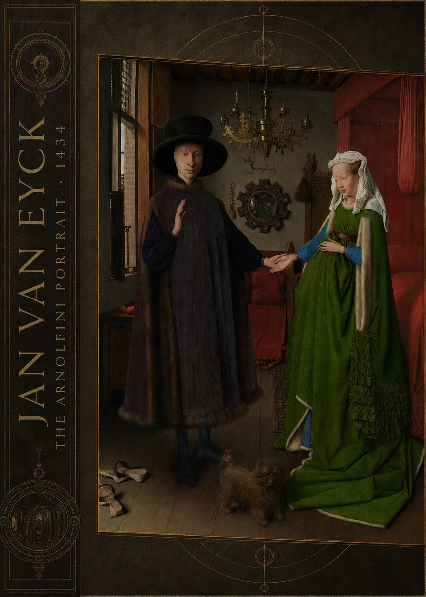 Jan van Eyck The Arnolfini Portrait IV No2 - Juliste