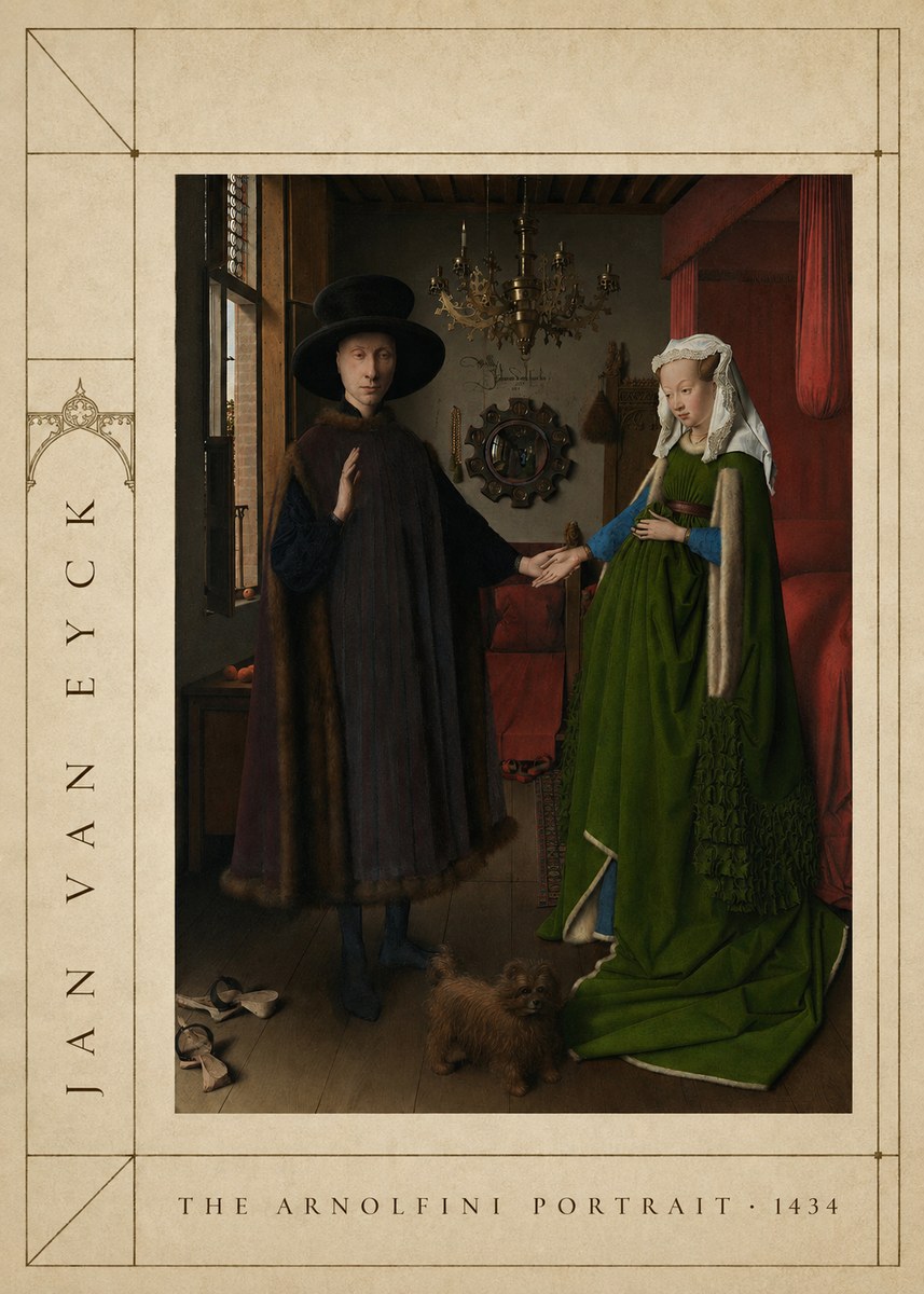 Jan van Eyck The Arnolfini Portrait IV No4 - Juliste