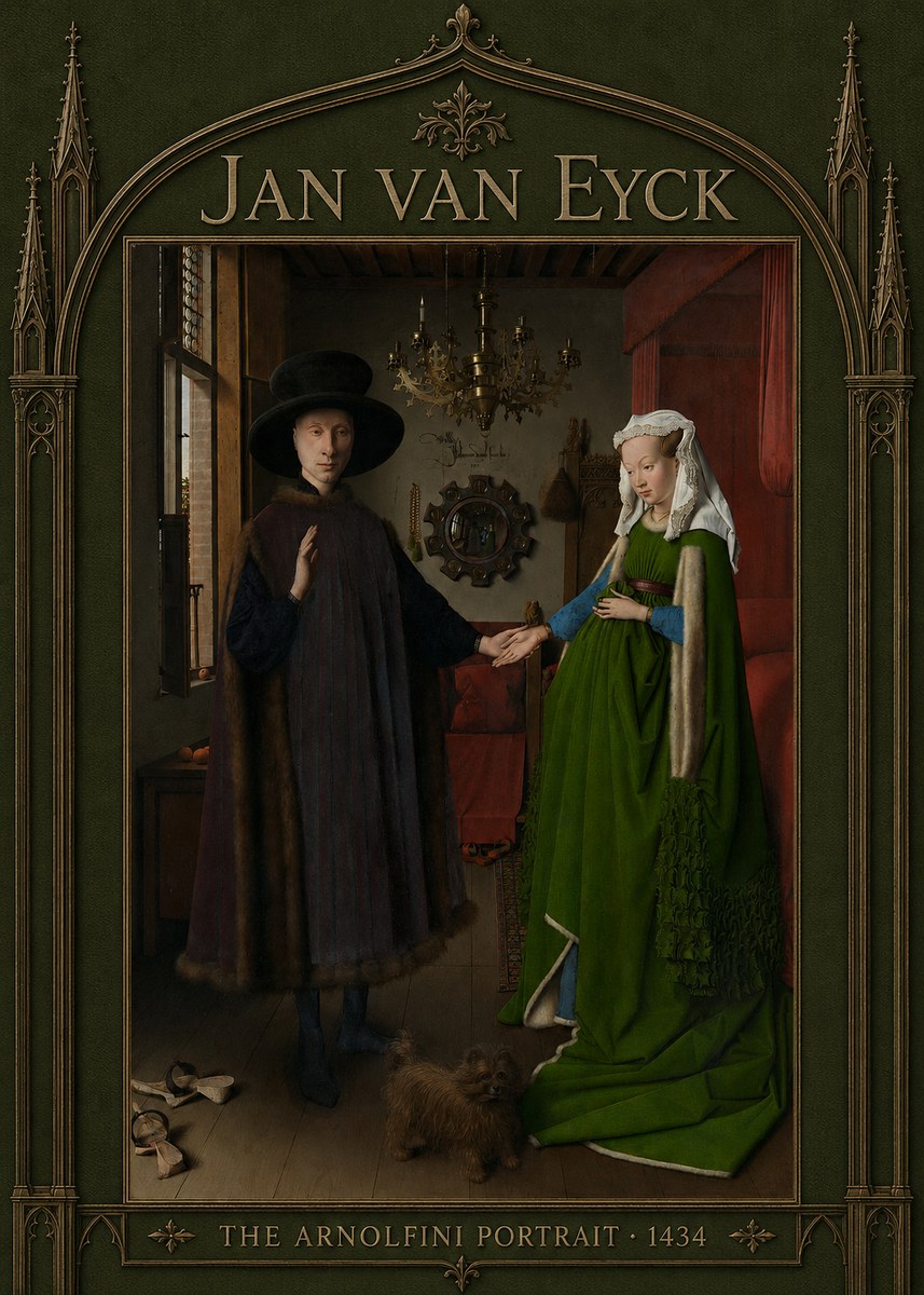 Jan van Eyck The Arnolfini Portrait IV No5 - Juliste