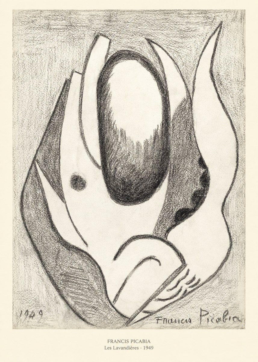 Francis Picabia Les Lavandières No5 - Juliste