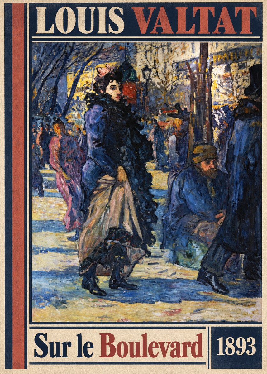 Louis Valtat Sur Le Boulevard No5 - Juliste