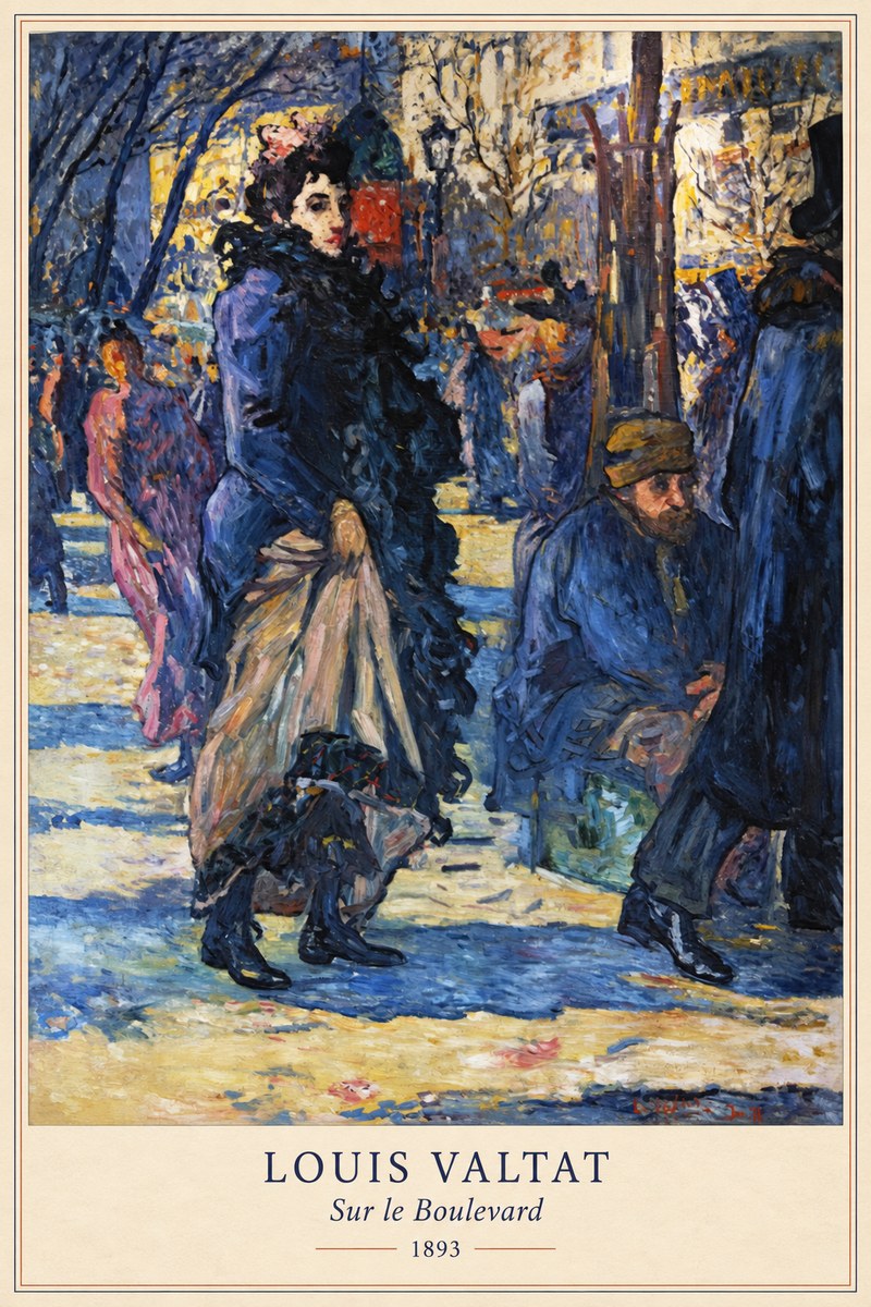 Louis Valtat Sur Le Boulevard No6 - Juliste