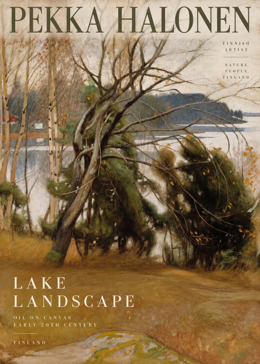 Pekka Halonen Lake Landscape No2 - Juliste