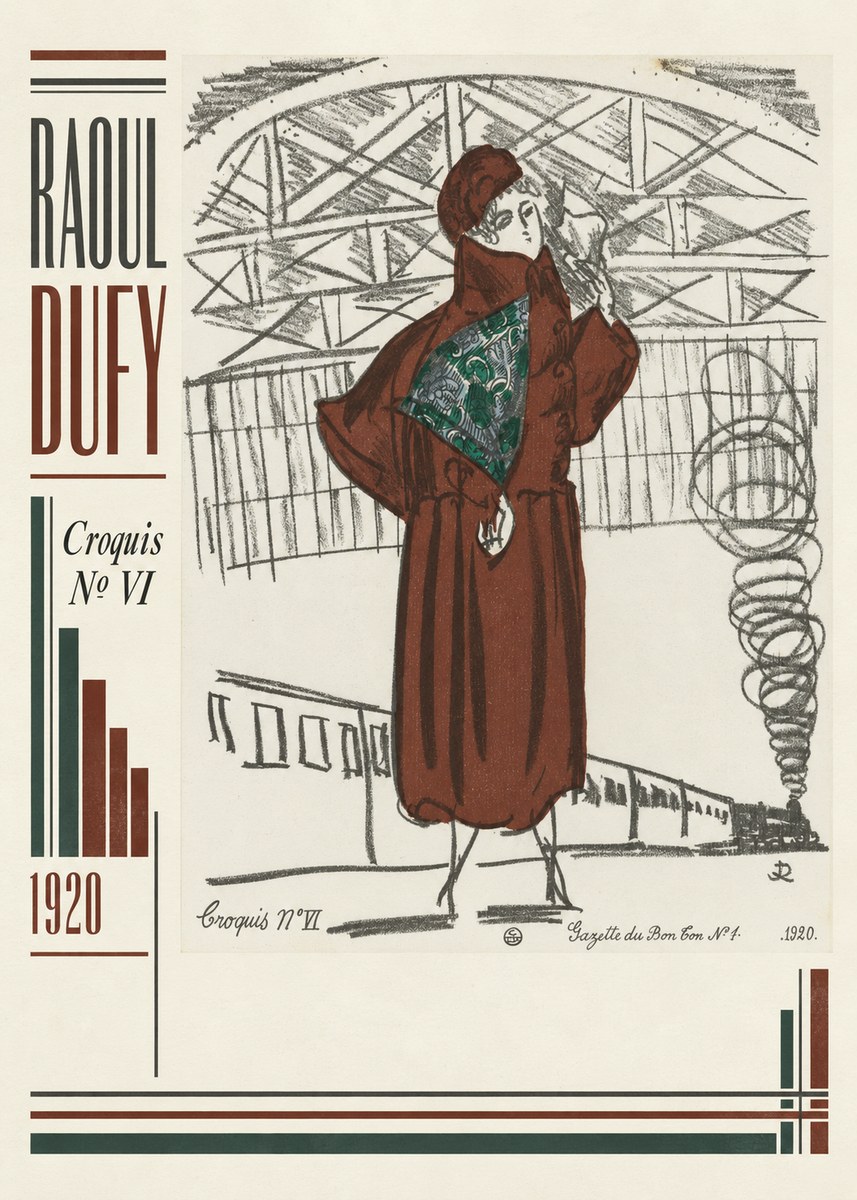 Raoul Dufy Croquis No Vi No5 - Juliste