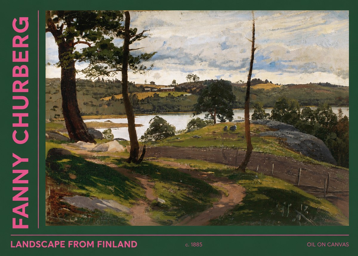Fanny Churberg Landscape from Finland No2 - Juliste