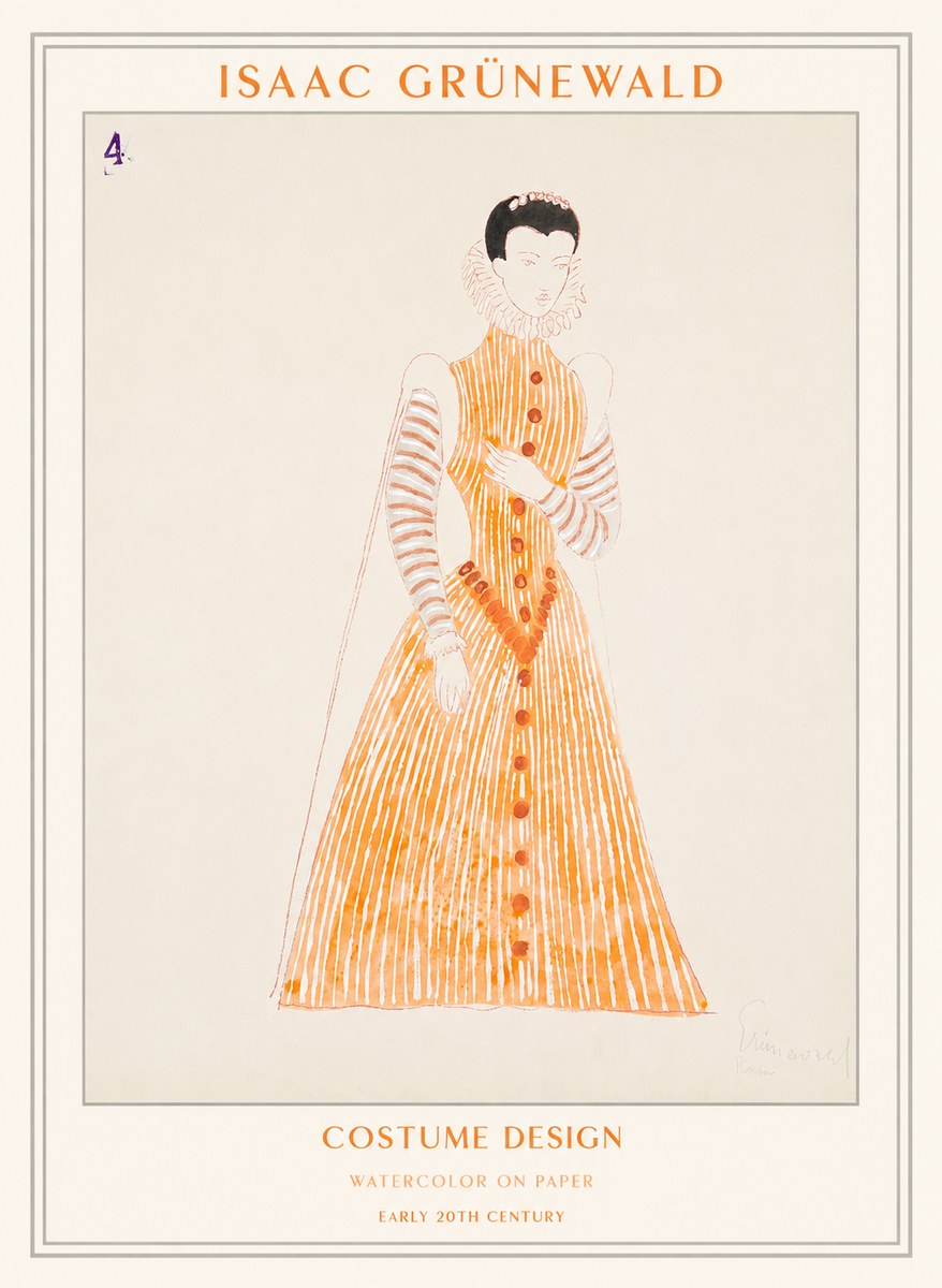Isaac Grünewald Costume Design VII No1 - Juliste