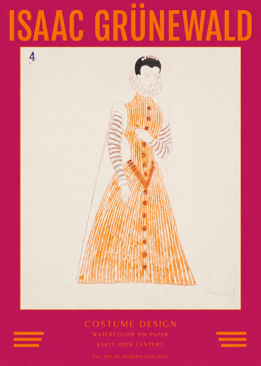 Isaac Grünewald Costume Design VII No2 - Juliste