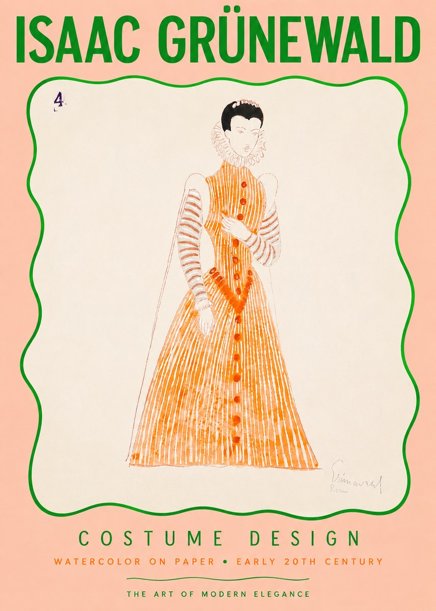 Isaac Grünewald Costume Design VII No3 - Juliste