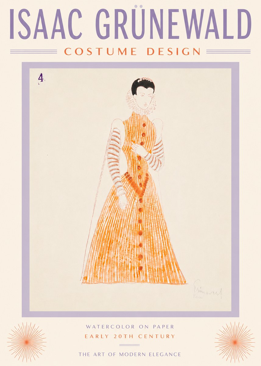 Isaac Grünewald Costume Design VII No5 - Juliste
