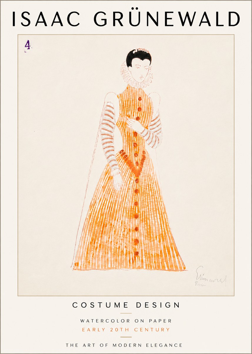 Isaac Grünewald Costume Design VII No6 - Juliste