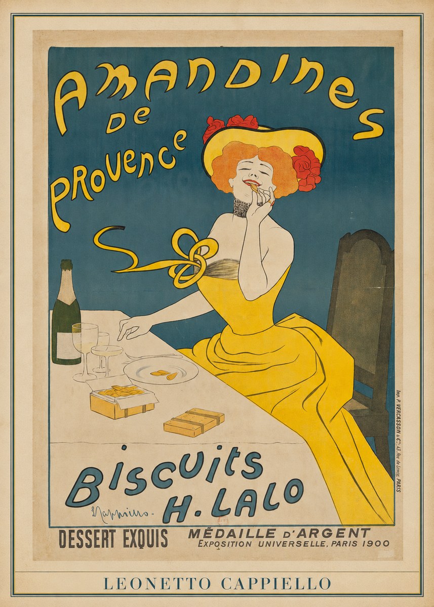 Leonetto Cappiello Amandines De Provence Biscuits H. Lalo II No3 - Juliste