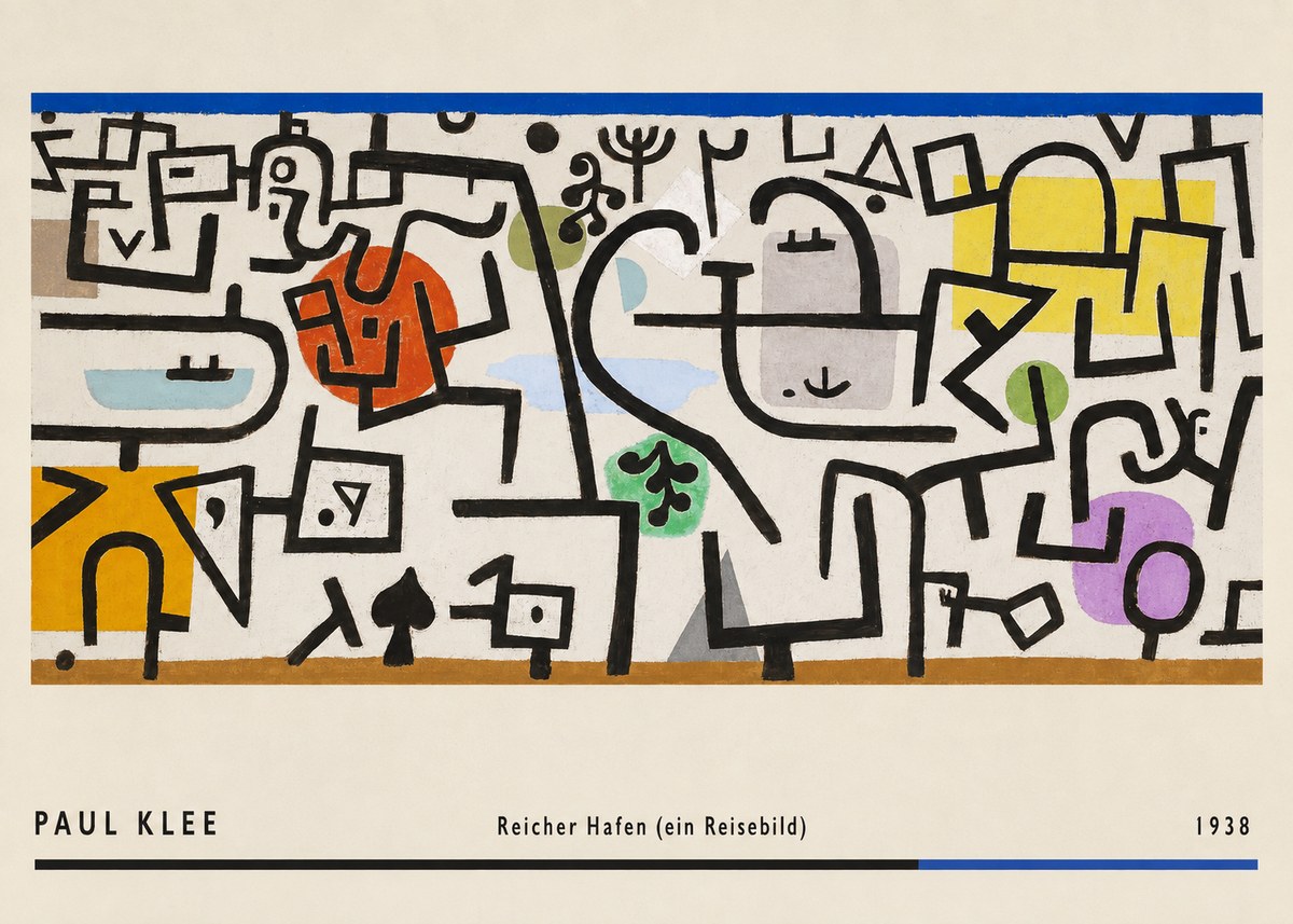 Paul Klee Reicher Hafen (Ein Reisebild) II No2 - Juliste