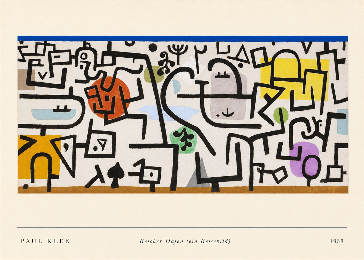 Paul Klee Reicher Hafen (Ein Reisebild) II No4 - Juliste