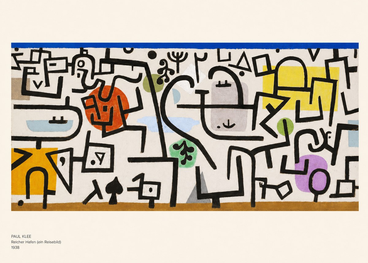 Paul Klee Reicher Hafen (Ein Reisebild) II No6 - Juliste