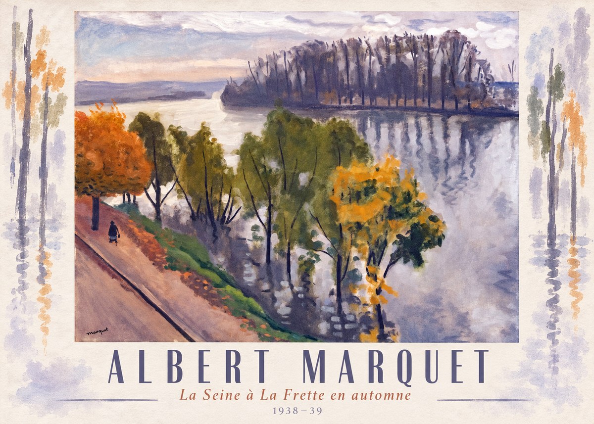 Albert Marquet La Seine À La Frette En Automne No4 - Juliste