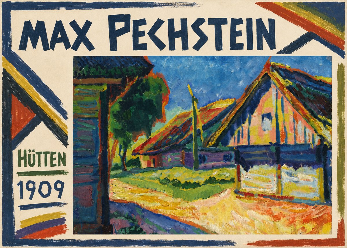 Max Pechstein Hütten 1909 No1 - Juliste