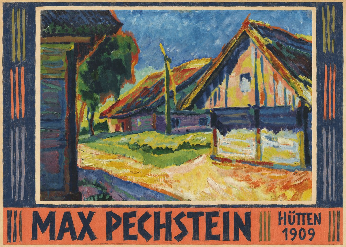 Max Pechstein Hütten 1909 No5 - Juliste