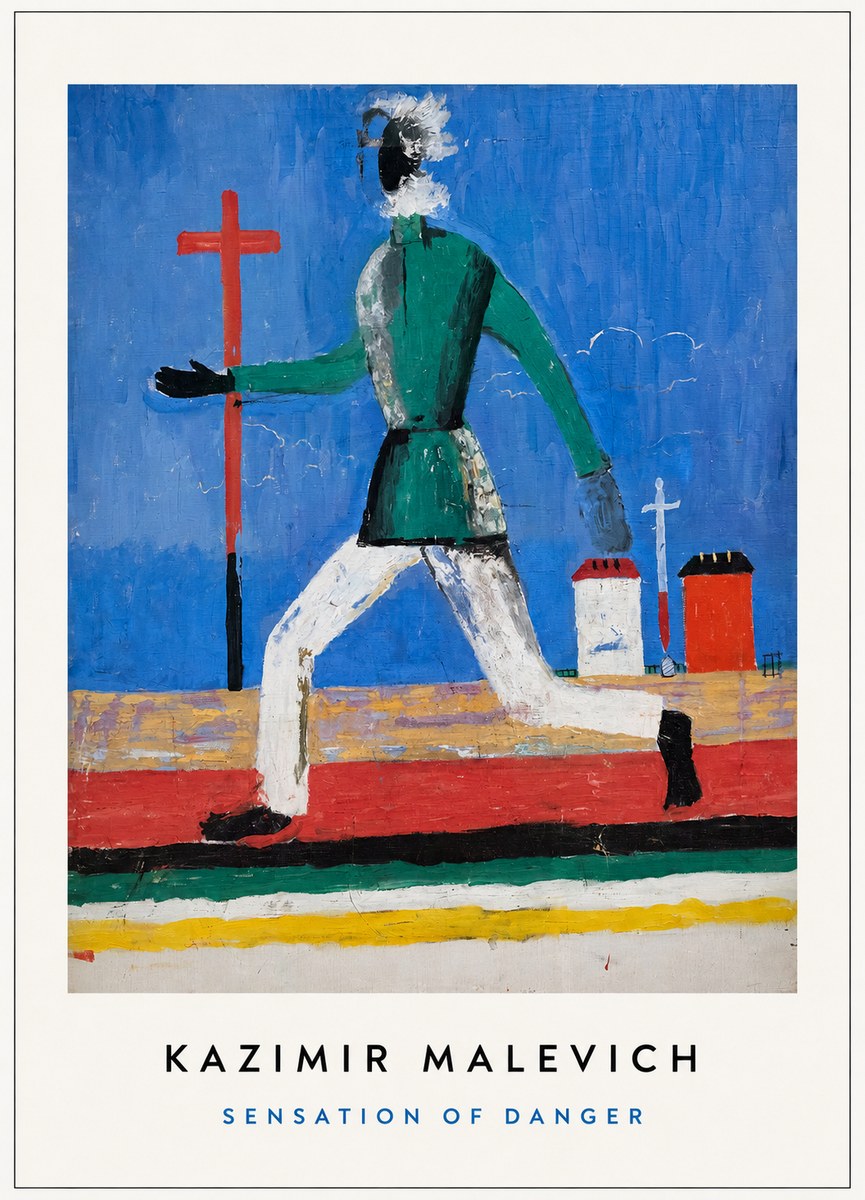 Kazimir Malevich Sensation of Danger No3 - Juliste