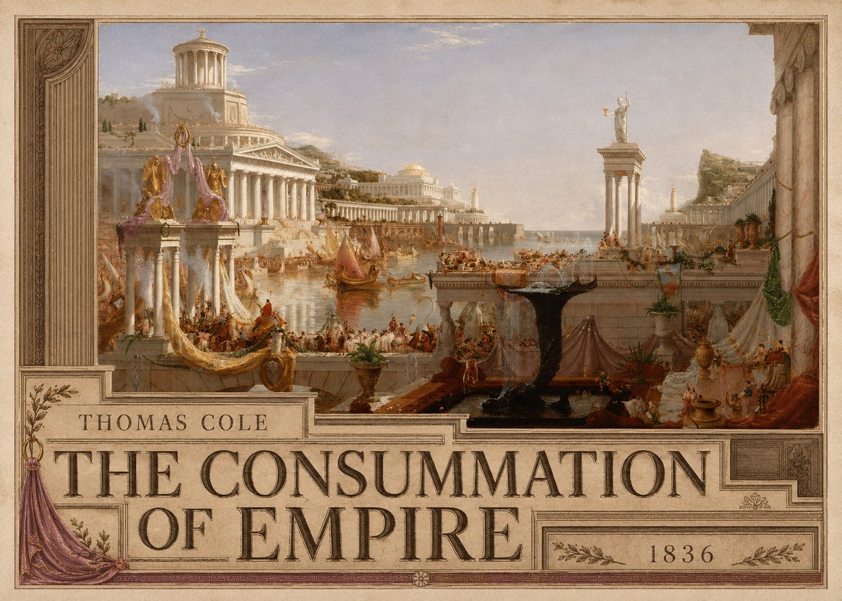 Thomas Cole The Consummation of Empire No5 - Juliste