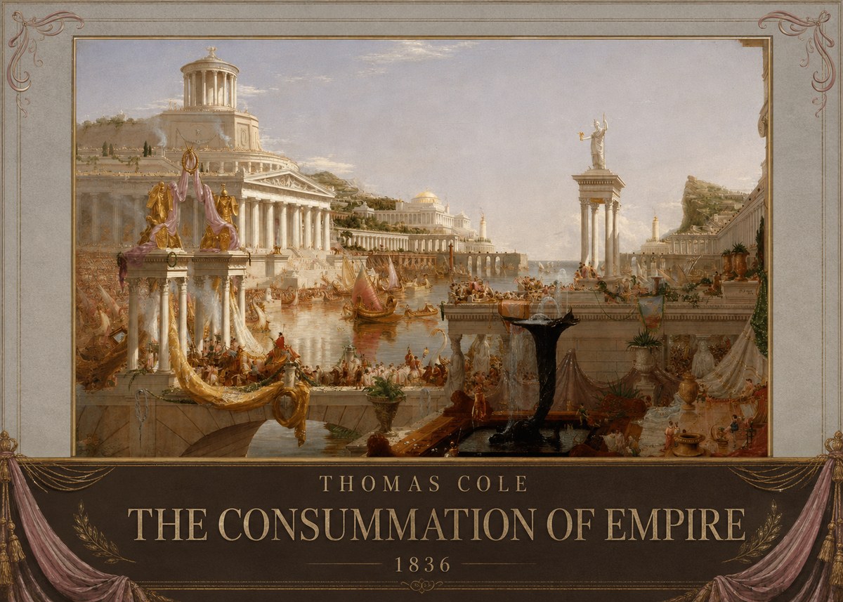 Thomas Cole The Consummation of Empire No6 - Juliste