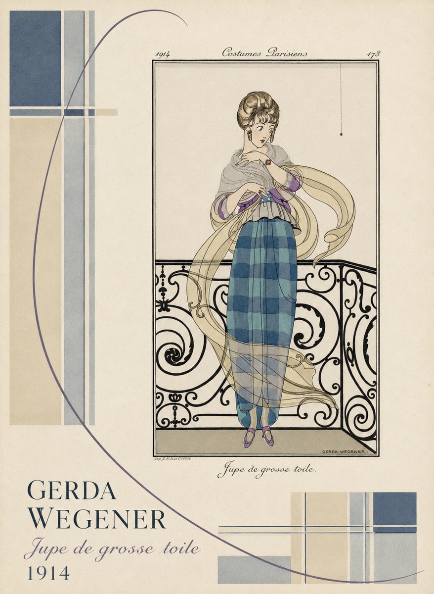 Gerda Wegener Jupe De Grosse Toile No4 - Juliste