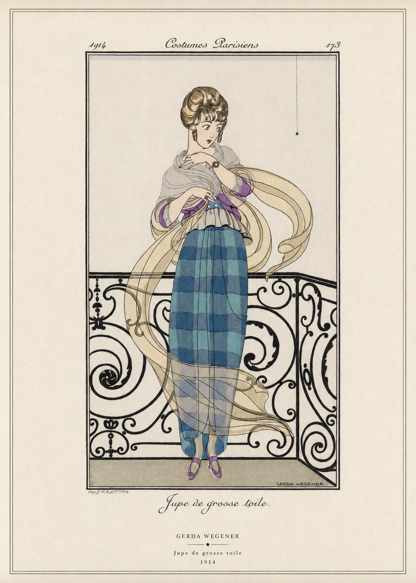 Gerda Wegener Jupe De Grosse Toile No6 - Juliste