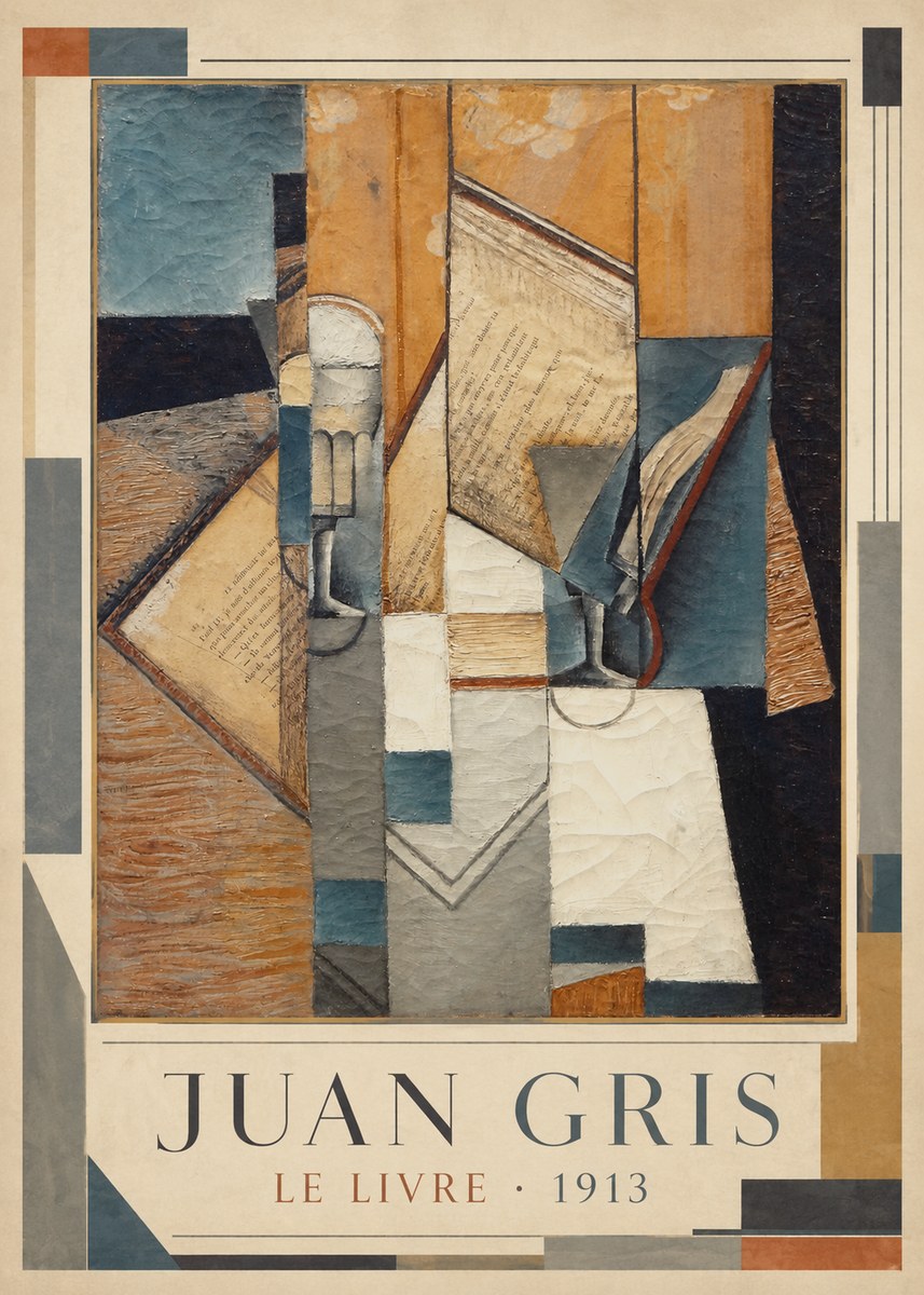 Juan Gris Le Livre No1 - Juliste
