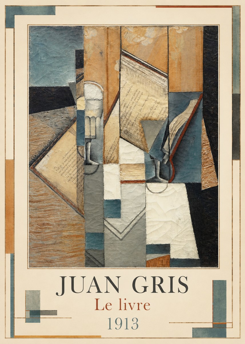 Juan Gris Le Livre No5 - Juliste