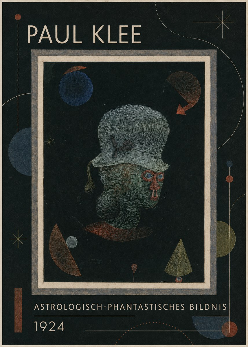 Paul Klee Astrologisch-phantastisches Bildnis No1 - Juliste